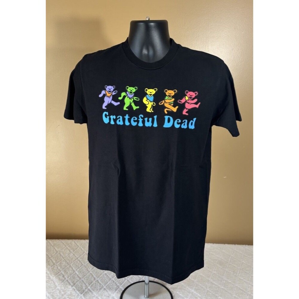 Grateful Dead 2021 Teddy Bear Logo Black Shirt Mens Size M